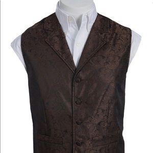 Men’s Brown Paisley vest